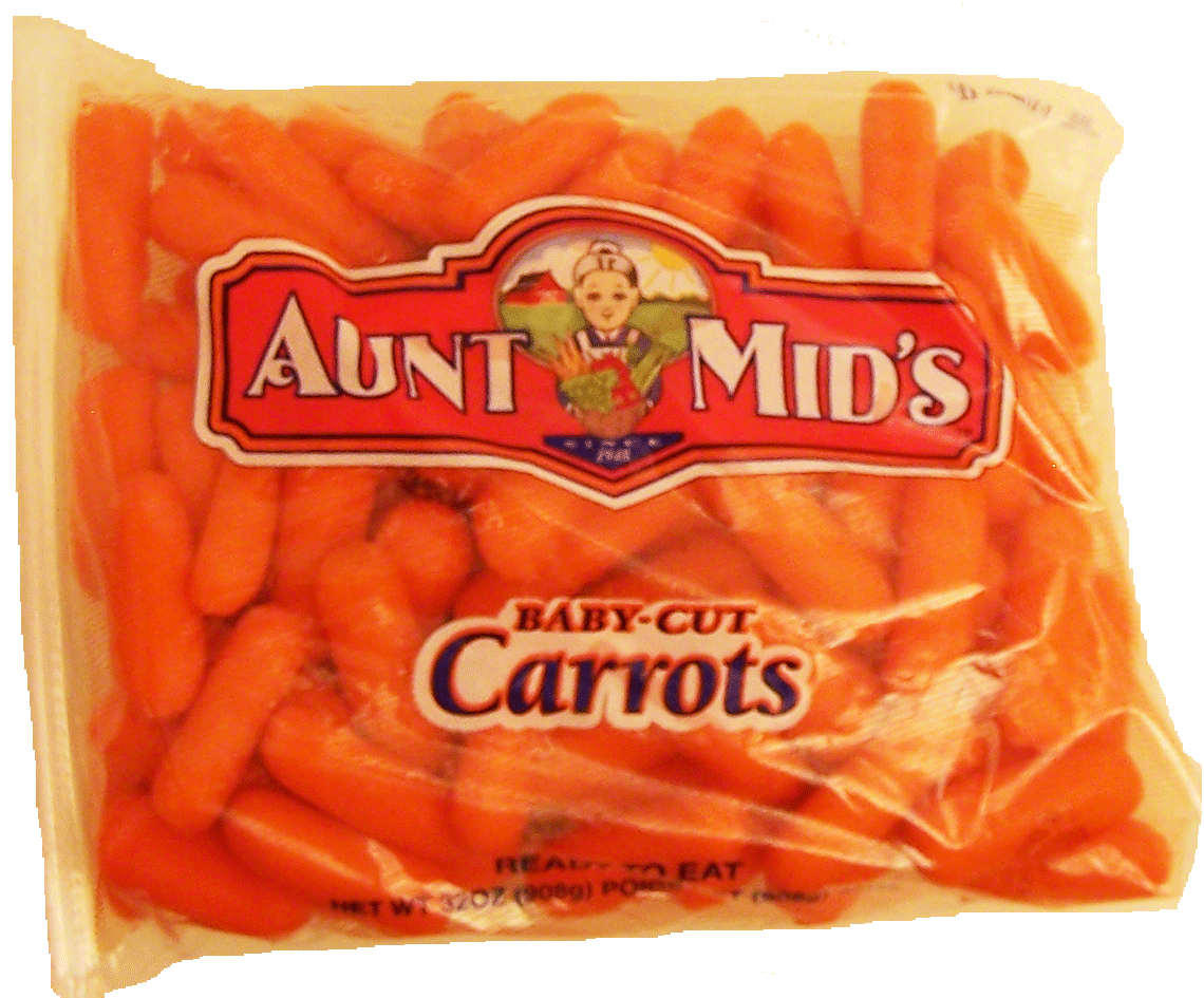 Aunt Mid's  baby-cut carrots, ready to eat Full-Size Picture